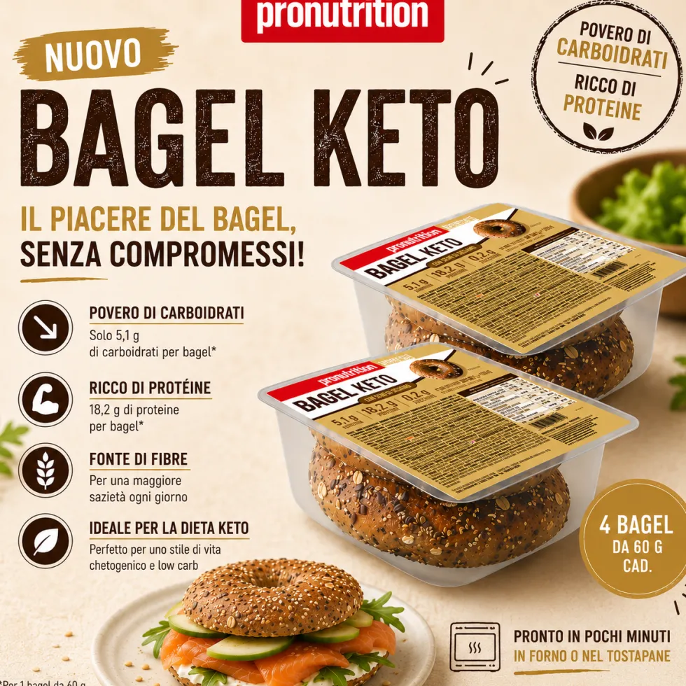 Bagel au sesame 4 x 60 g - Pronutrition