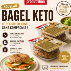 Bagel au sesame 4 x 60 g - Pronutrition