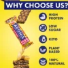 Barre keto beurre de cacahuète et chocolat 45g Adonis