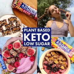 Barre keto beurre de cacahuète et chocolat 45g Adonis