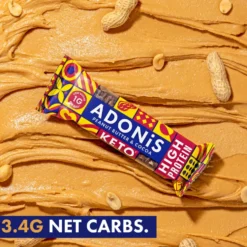 Barre keto beurre de cacahuète et chocolat 45g Adonis