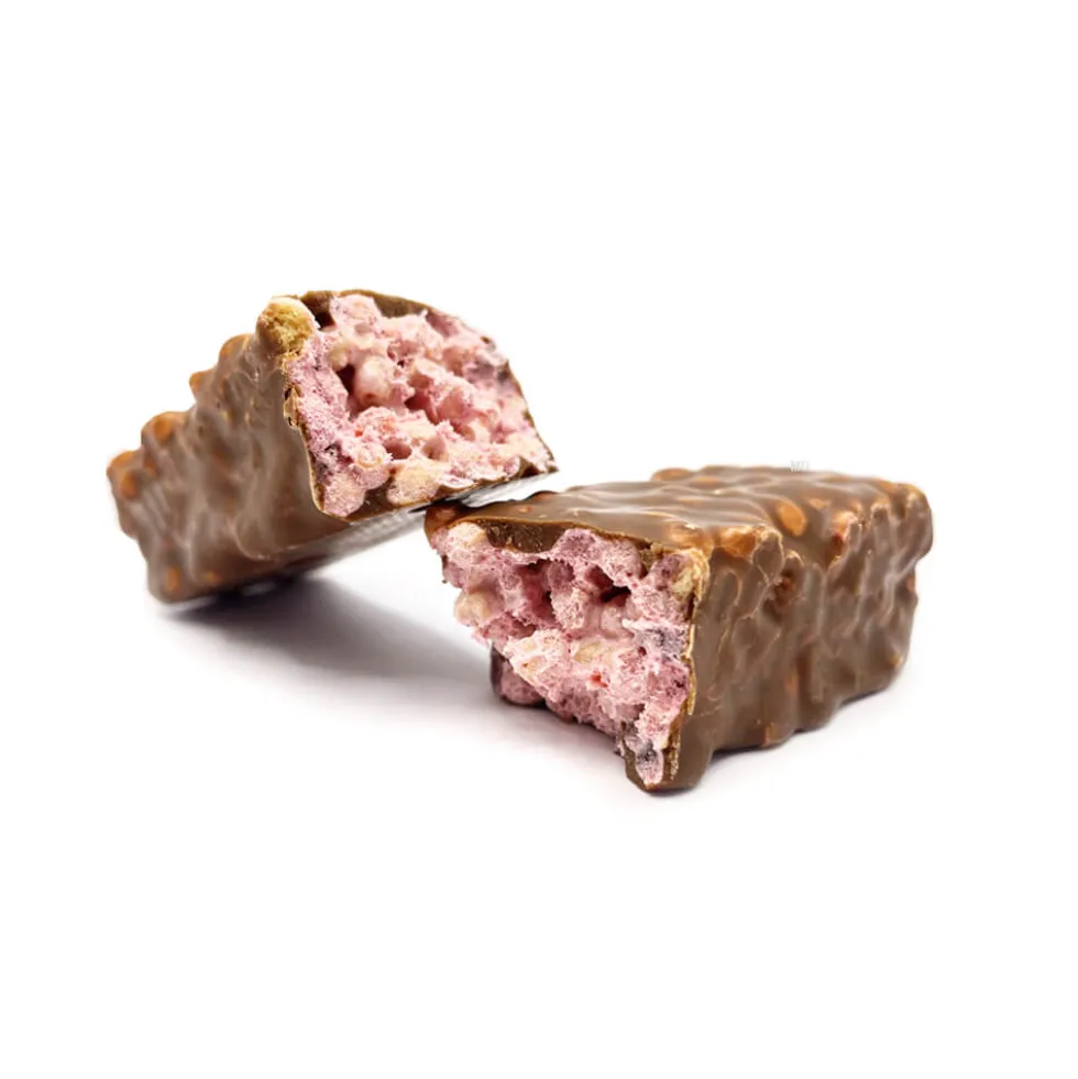 Barre protéinée crémeuse "fluffy" cassis à l'unité sans gluten MD