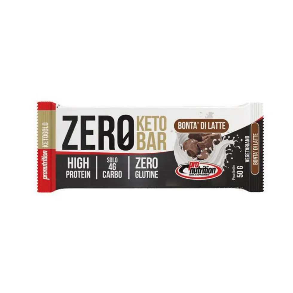 Barre Zero Keto Douceur de lait 50g Pronutrition