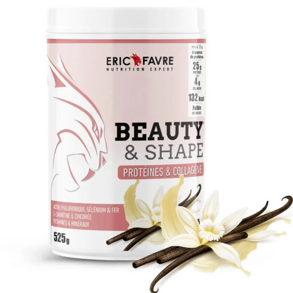 Beauty & Shape Protéines Collagène Vanille pot de 525g Eric Favre
