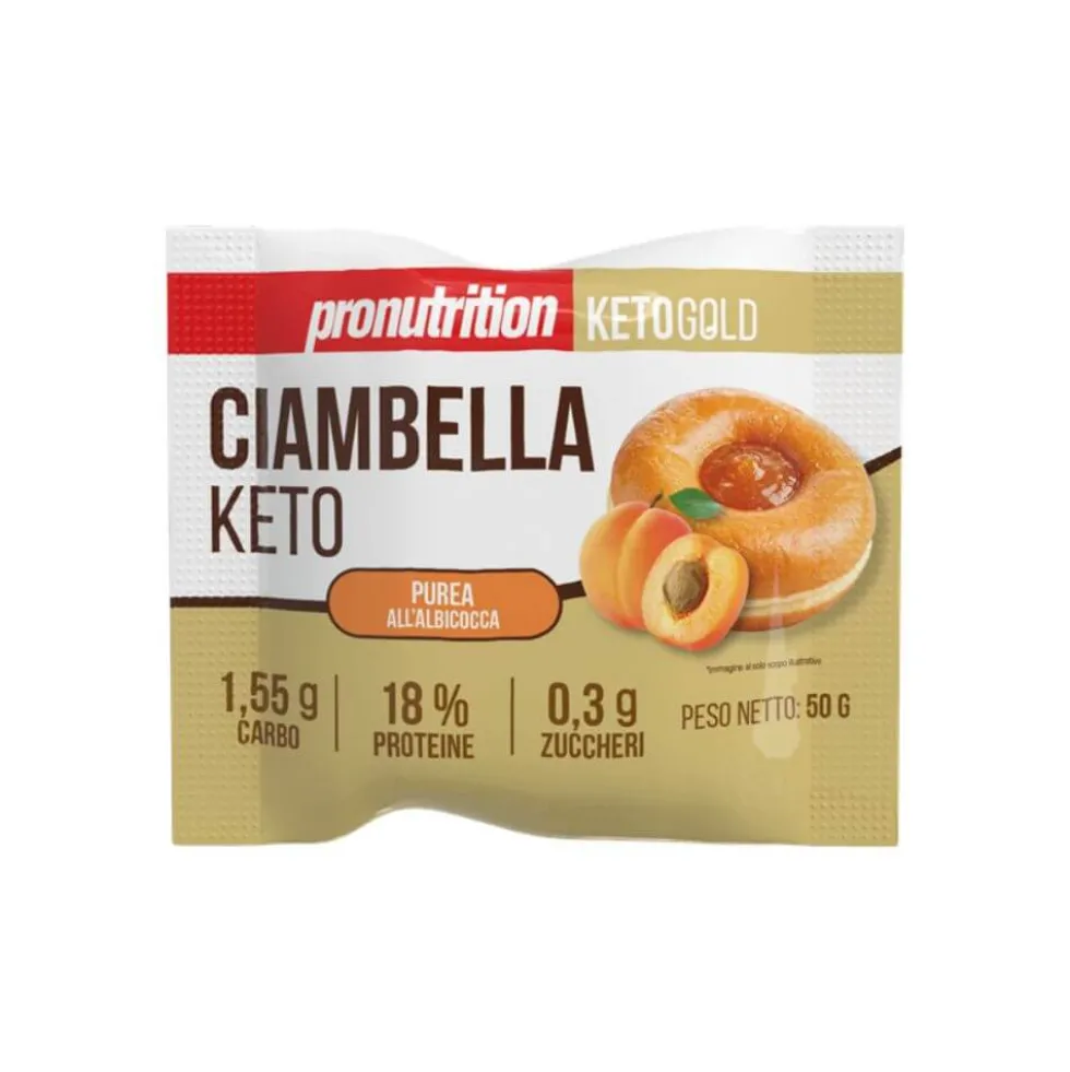 Beignet Keto à l'abricot 50g Pronutrition