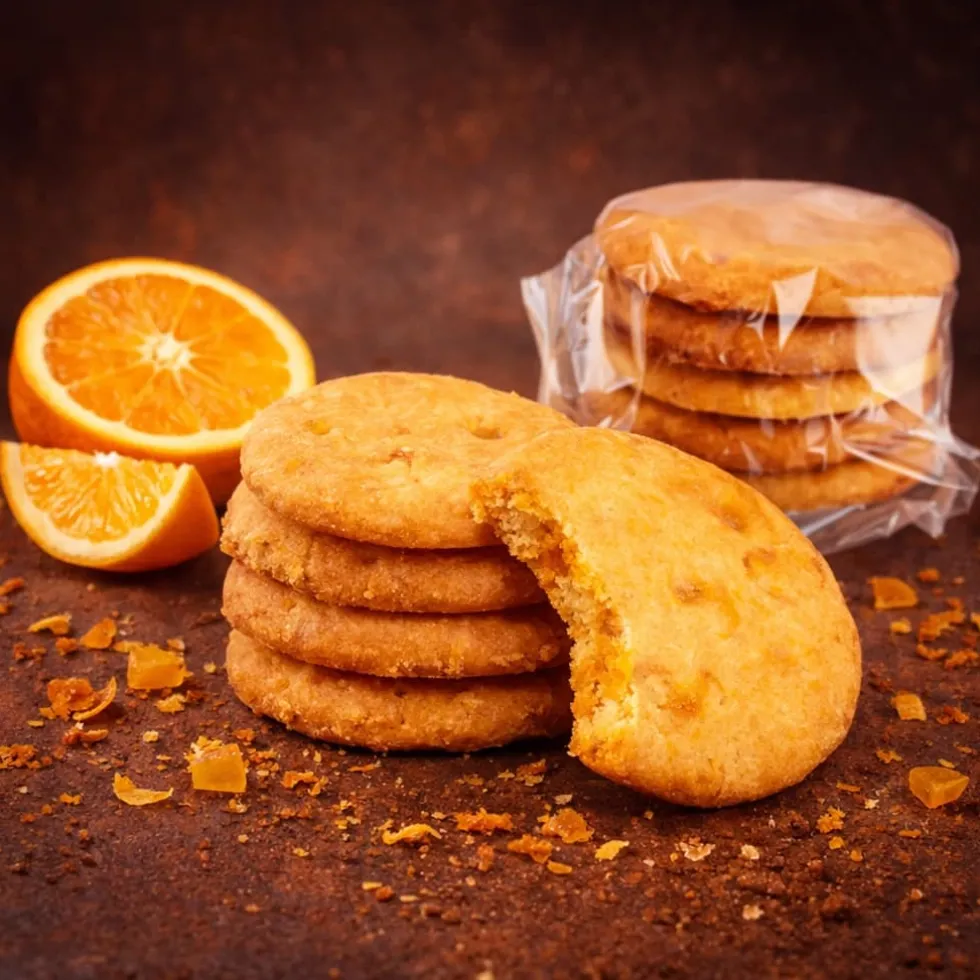 Biscuits protéinés aux morceaux d'oranges confits - Paquet de 20
