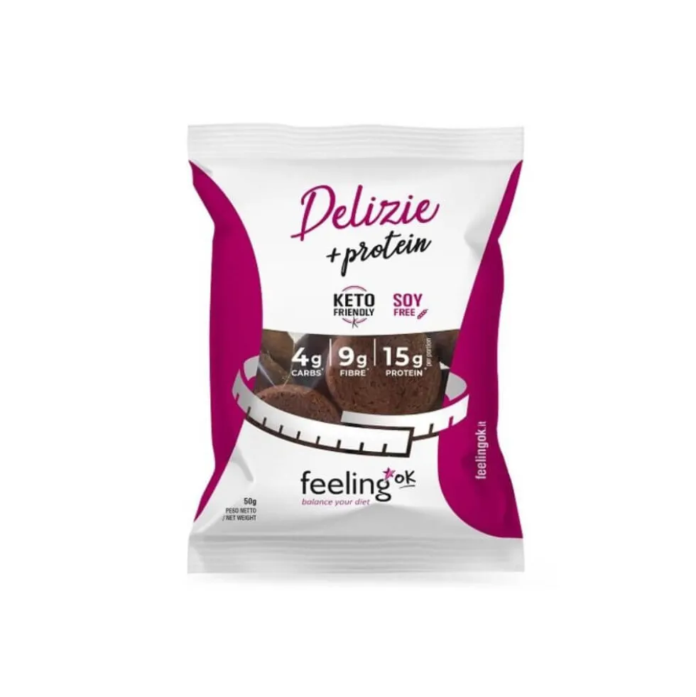 Biscuits protéinés Delizia Cacao START FeelingOK