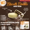 Biscuits protéinés low carb double coeur saveur Cacao Boîte de 8 MD