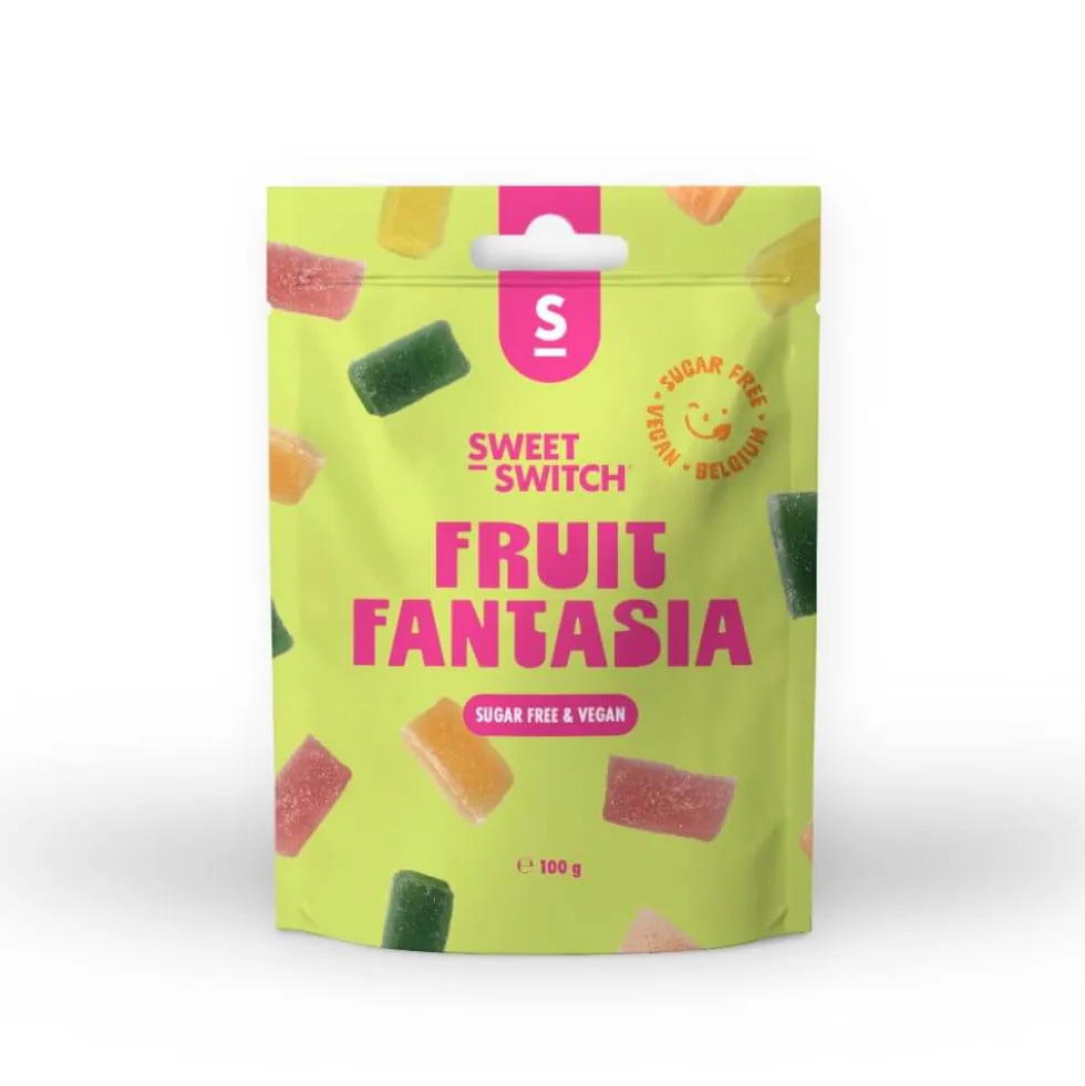 Bonbons gommes sans sucre Fruit Fantasia Sweet-Switch 100g