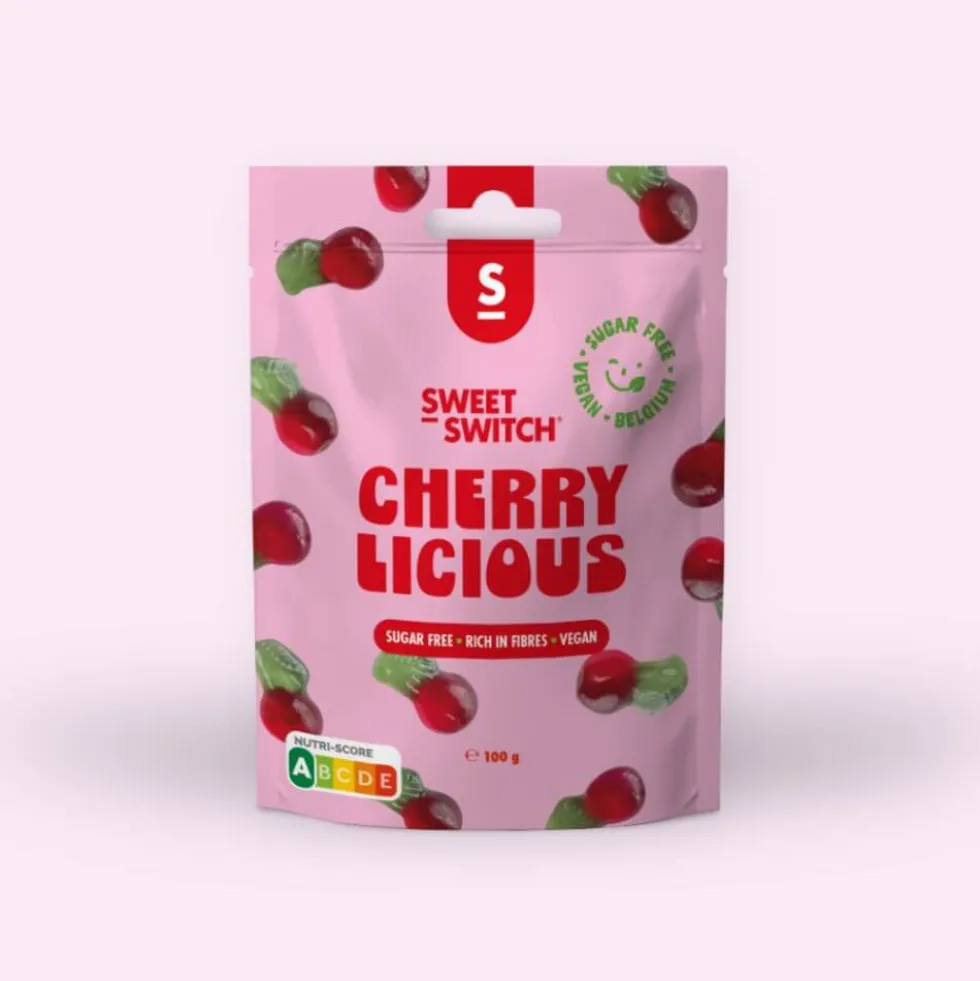 Bonbons sans sucre Cherry Licious Sweet-Switch 100g