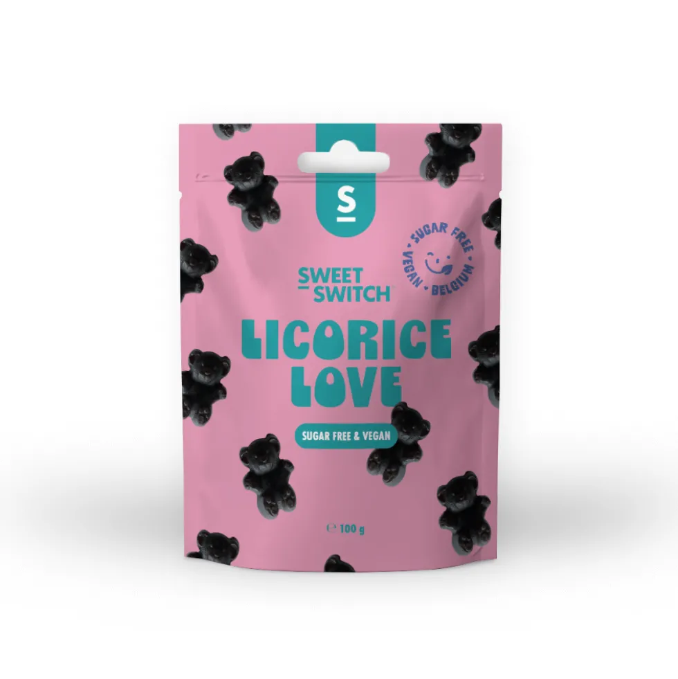 Bonbons sans sucre Licorice Love Sweet-Switch 100g