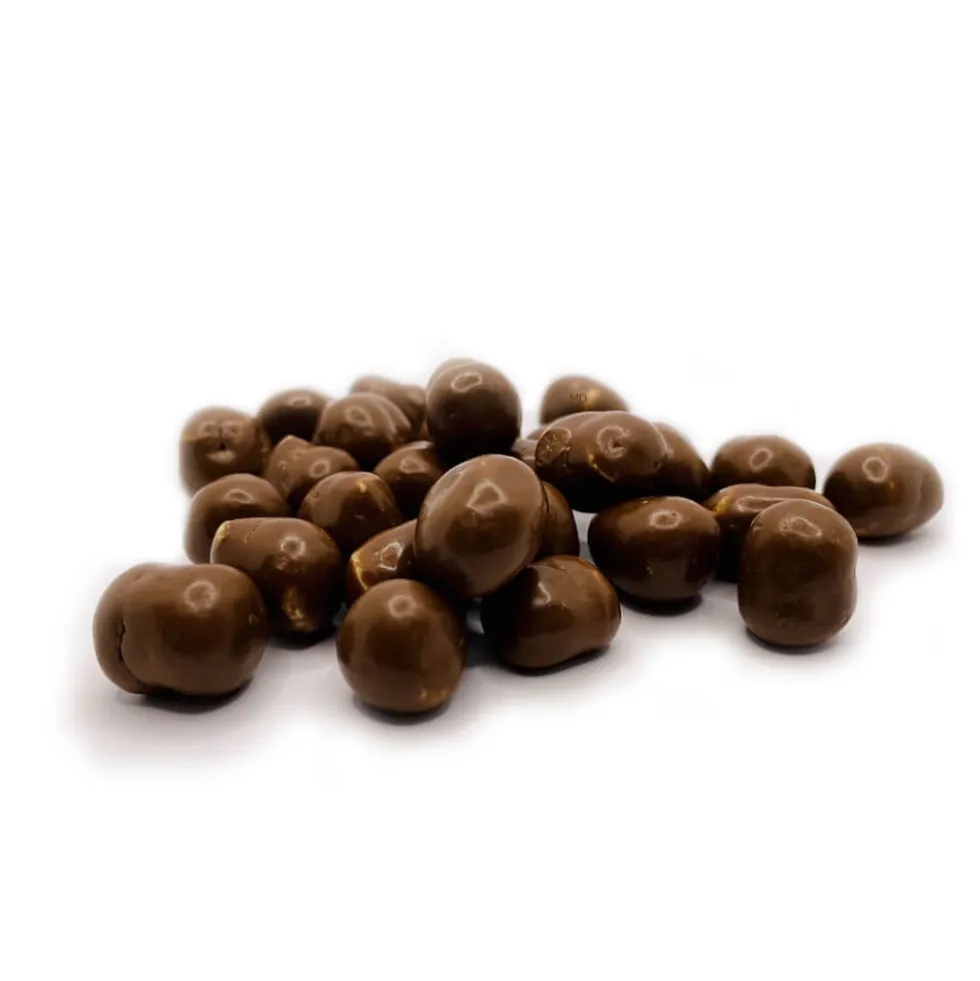 Boules de soja protéinées enrobées de Chocolat Lait MD