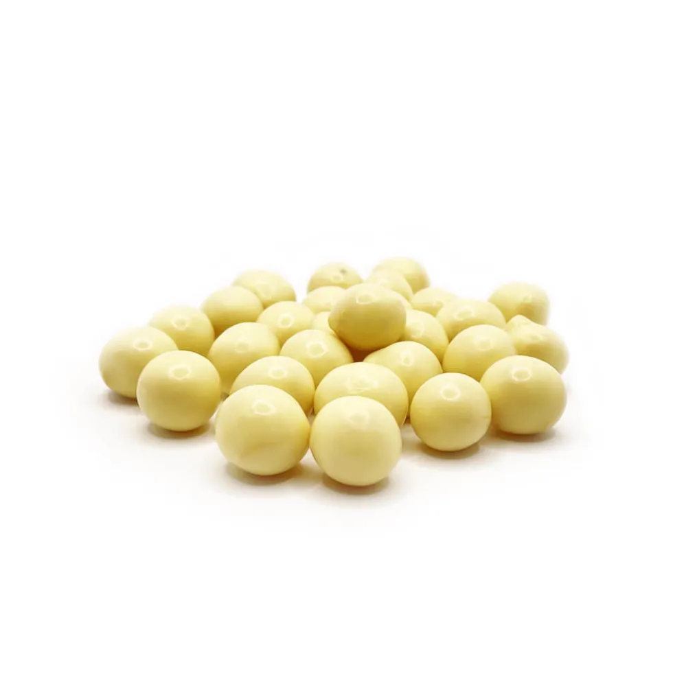 Boules de soja protéinées enrobées de Chocolat BLANC MD