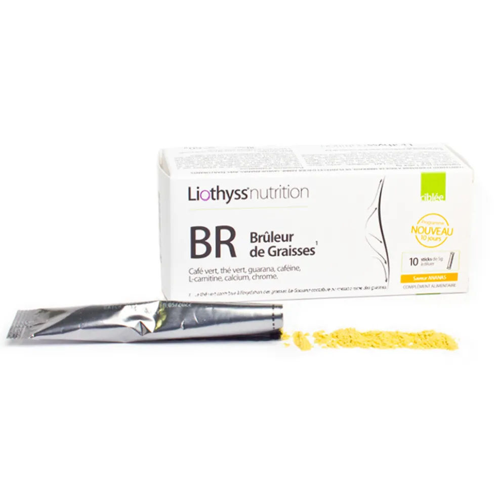 Brûleur de Graisses café vert - Ananas Liothyss Boîte de 10 sticks