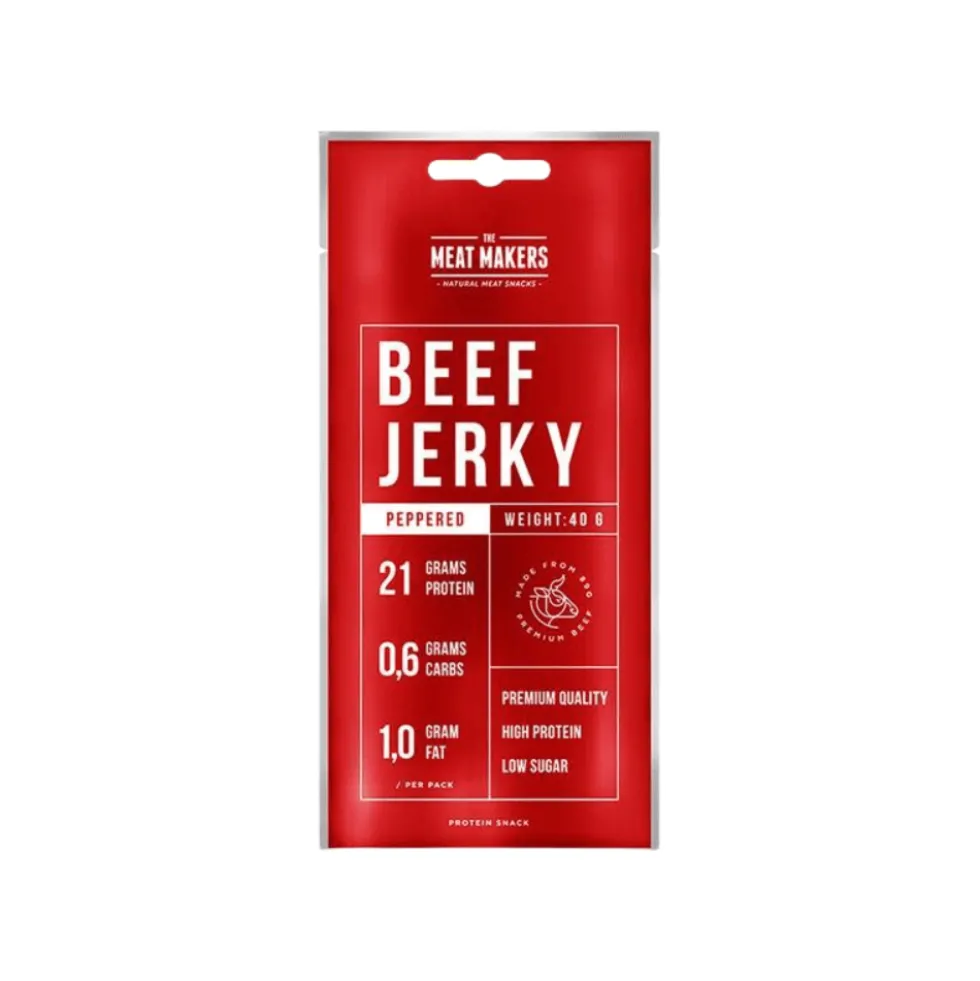 Bœuf seché protéiné Keto Poivré Pronutrition