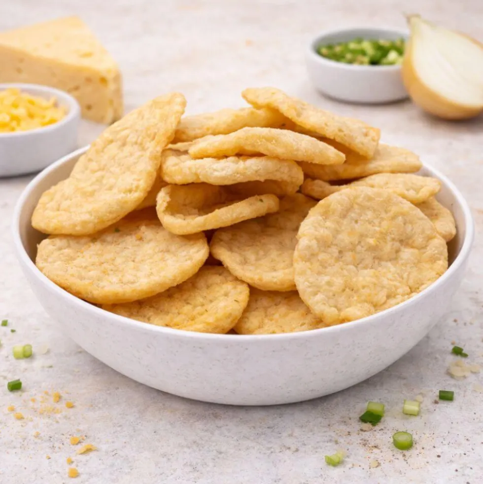 Chips protéinées soufflées arôme Fromage Oignon unité 25g