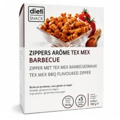 Chips protéinées Zippers Tex Mex Barbecue 5 sachets DietiSnack