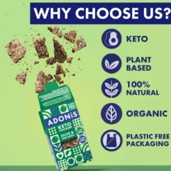 Crackers Keto Olive et graines de Chia ADONIS