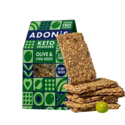 Crackers Keto Olive et graines de Chia ADONIS