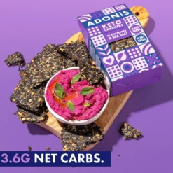 Crackers Keto Poivre noir et sel de mer ADONIS