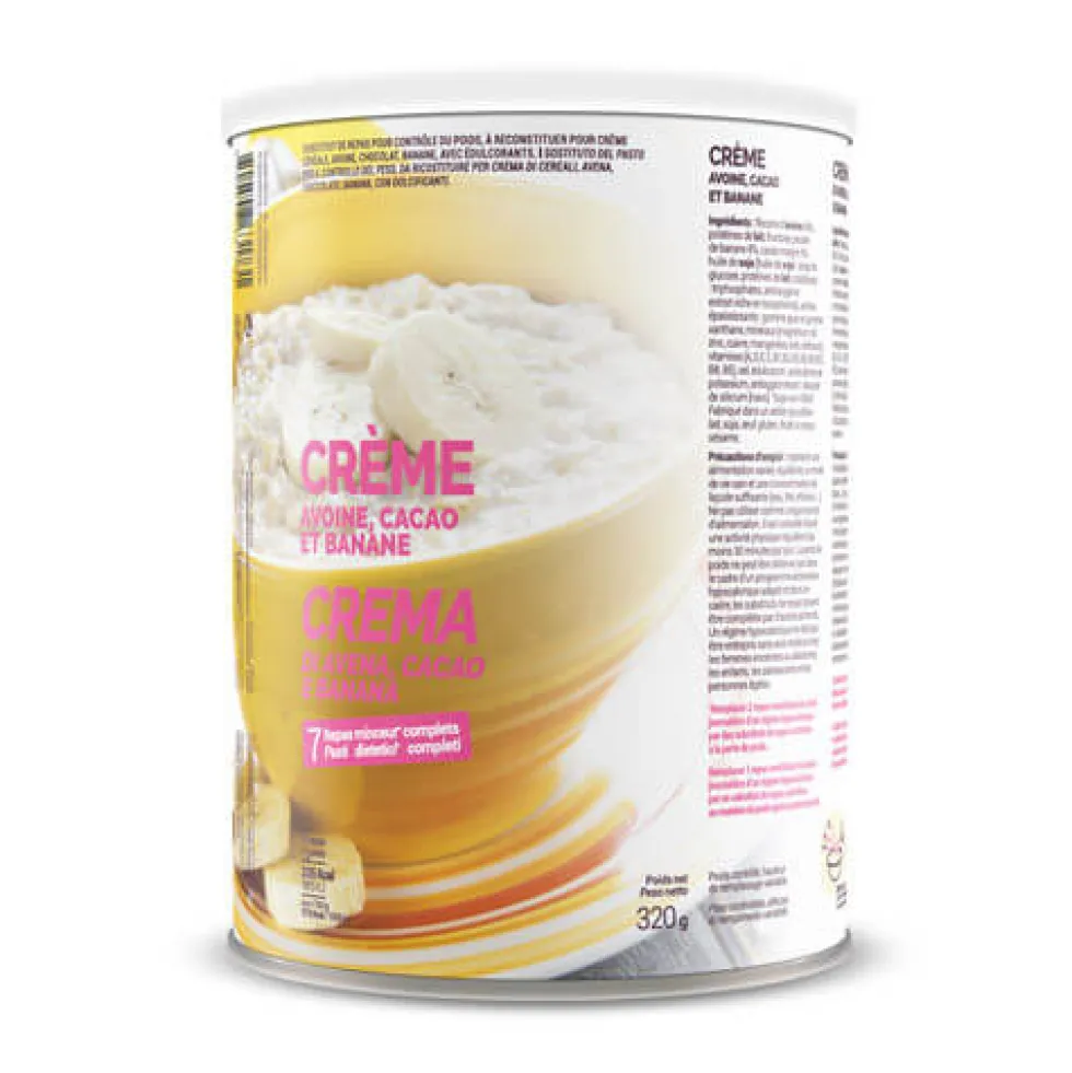 Crème Avoine Chocolat Banane substitut de repas MinceurD