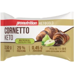 Croissant multicéréales Keto Chocolat et Poire 50g Pronutrition