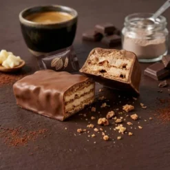 Gaufre protéinée enrobée chocolat & crème chocolat MD unite