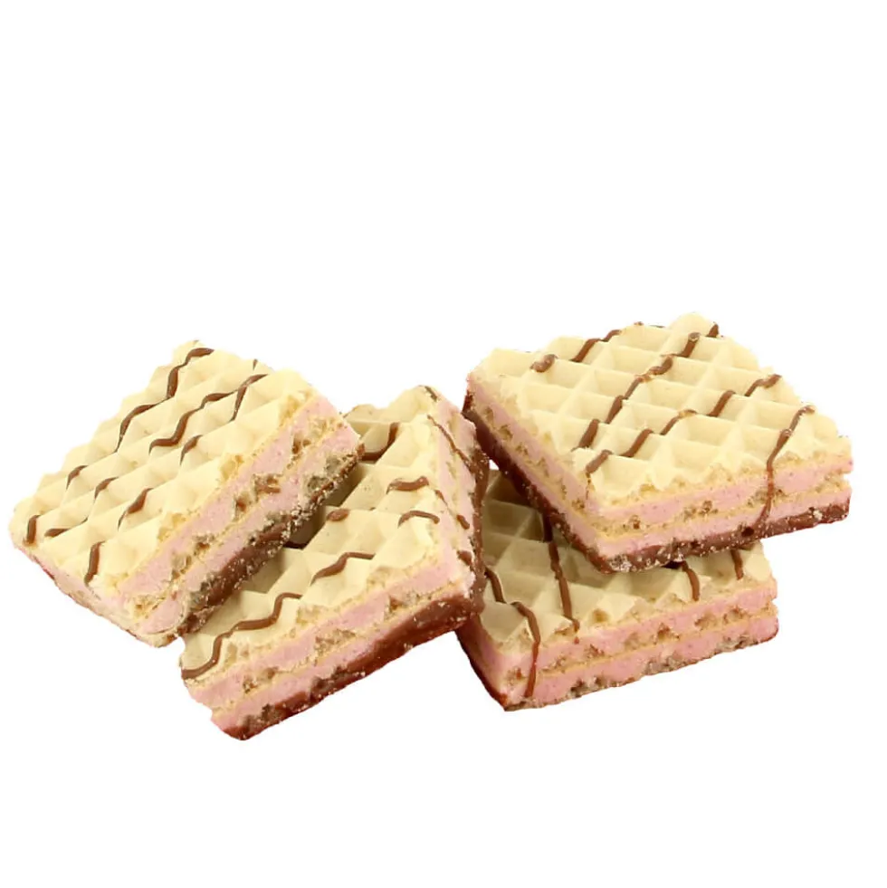Gaufrettes Protéinées Framboise chocolat blanc Dietisnack