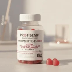 Gummies Beauté & Mobilité – Membrane d’Œuf Reggenerate™ + Vitamine C – Sans sucre, arôme fraise – Programme 30 jours – PROTISTART