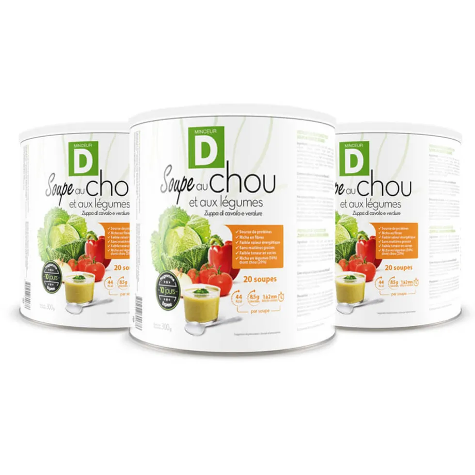 Lot de 3 - Soupe au Chou et Légumes – 2 Achetées + 1 Offerte