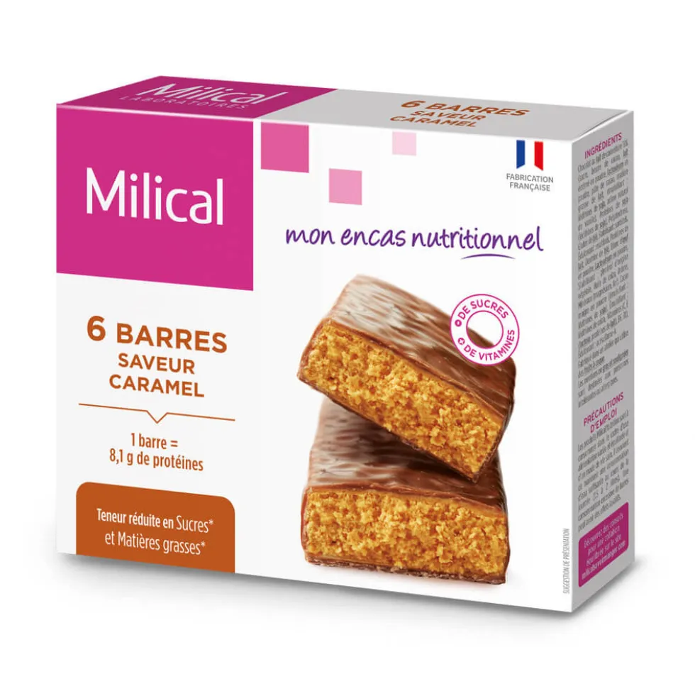 Milical Barres saveur caramel