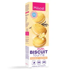 Milical Mon Biscuit fourré saveur vanille boîte de 8