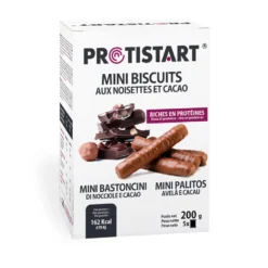 Mini-Biscuits protéinés cacao Noisettes PROTISTART