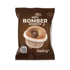 Muffin protéiné KETO fourré à la crème de chocolat FeelingOk 50g