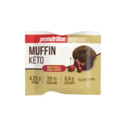 Muffins multicéréales Keto à la crème et Cerises noires 50g Pronutrition