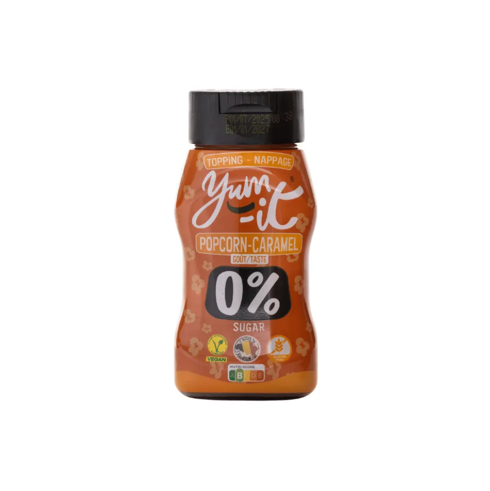 Nappage 0% keto low carb saveur Popcorn Caramel 0% - 300g - Yum-it