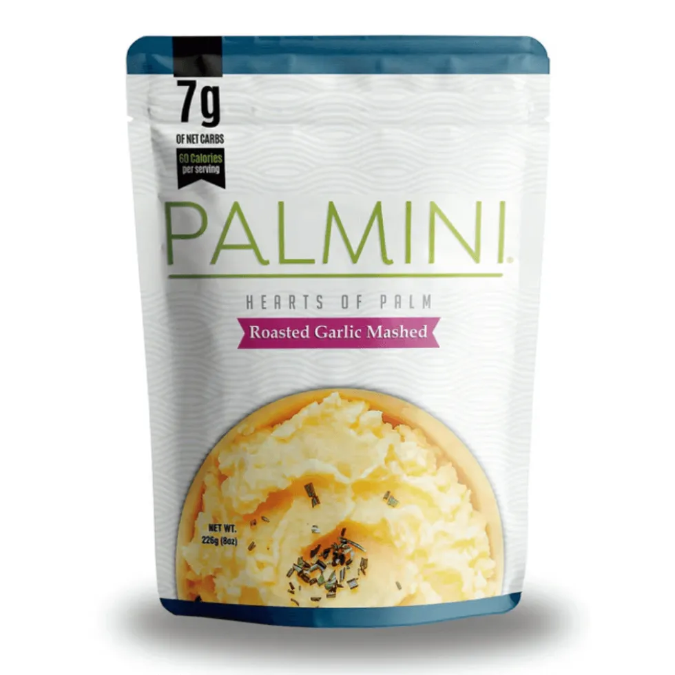 Palmini - Purée ail rôti - 7 g de glucides - Sans gluten - Paquet de 226 g