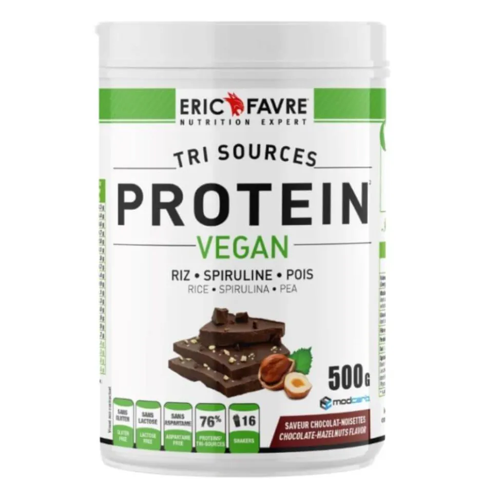 Protéines Vegan Chocolat Noisette - 500g Eric Favre