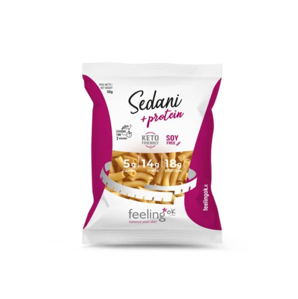 Pâtes protéinées type Sedani paquet 50g FeelingOK