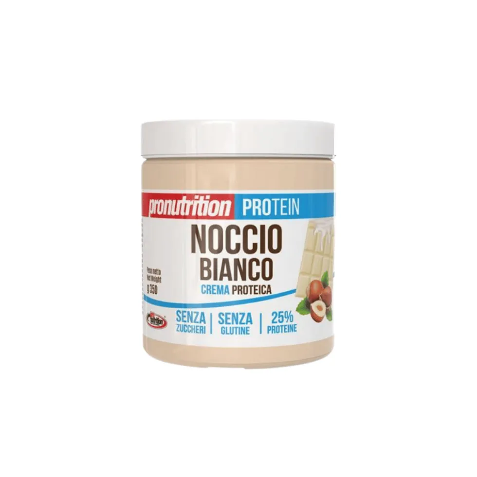 Pâte à tartiner protéinée sans sucre Chocolat blanc noisette 350g Pronutrition