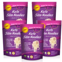 Slim Noodles shirataki de Konjac keto - Lot de 5 paquets