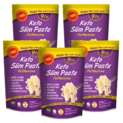Slim Pasta Fettuccine shirataki de Konjac keto - Lot de 5 paquets