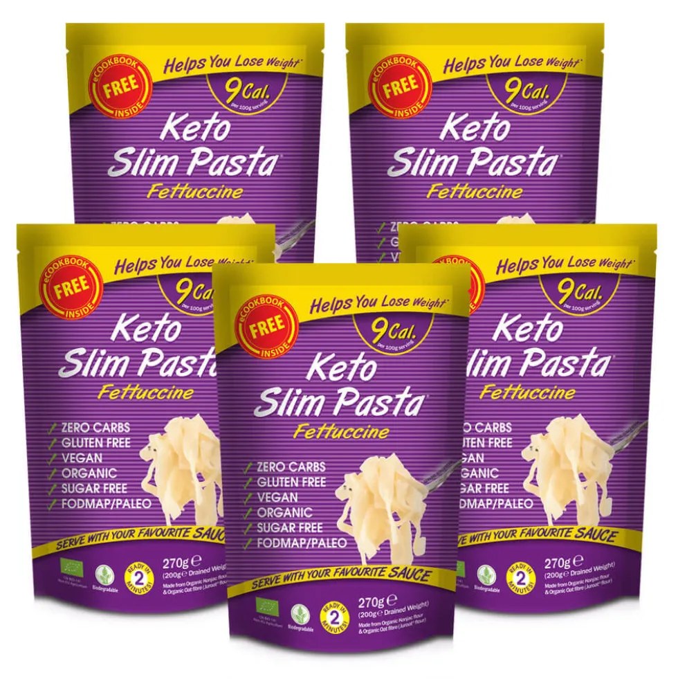 Slim Pasta Fettuccine shirataki de Konjac keto - Lot de 5 paquets
