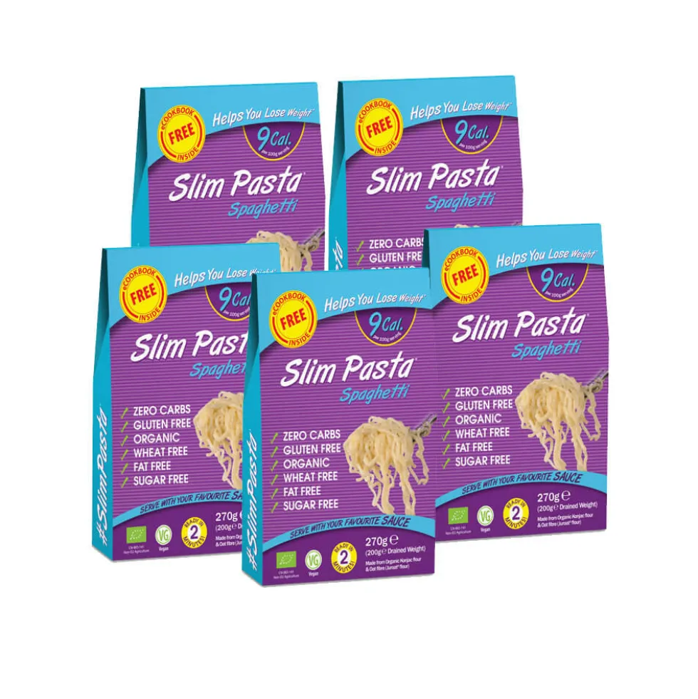 Slim Pasta Spaghetti shirataki de Konjac keto - Lot de 5 paquets