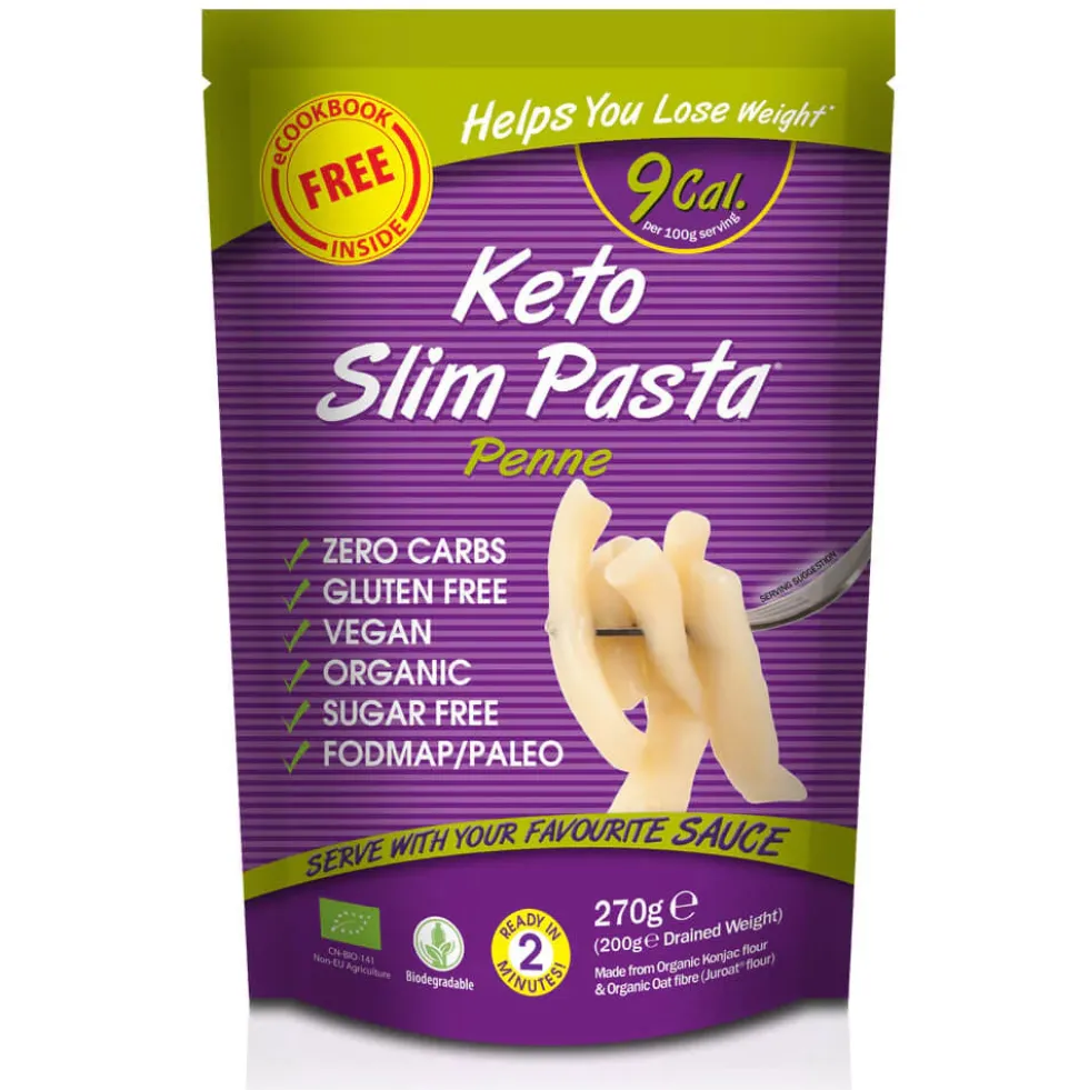 Slim Penne - Shirataki de Konjac keto - Lot de 10
