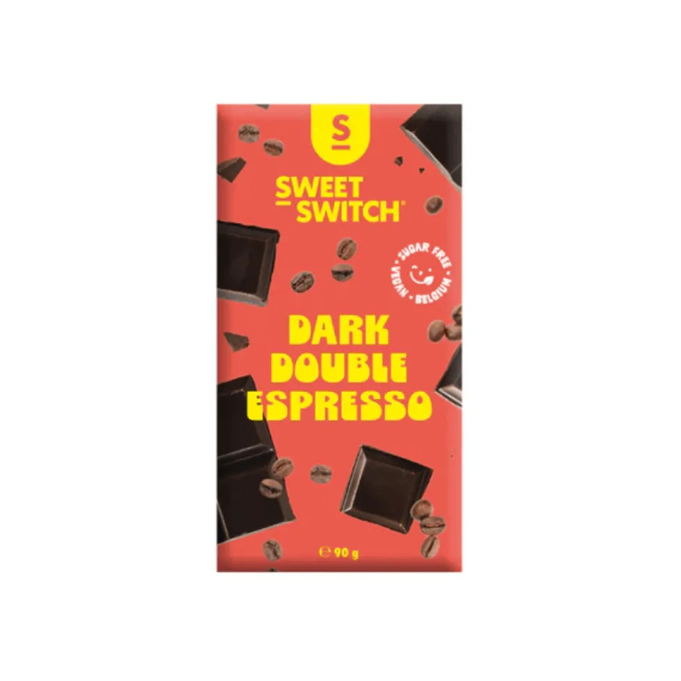 Tablette de chocolat noir Double Espresso Sweet-Switch 90g