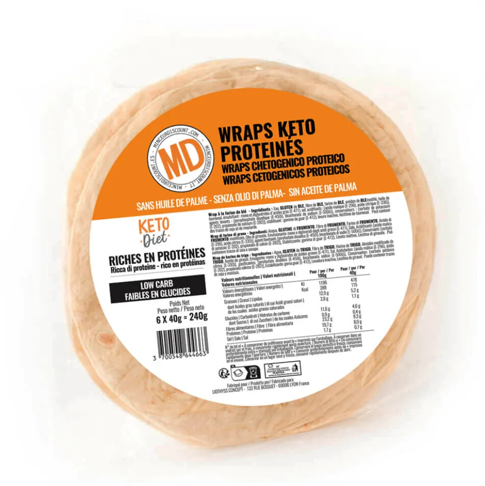 Wrap Protéinés Keto sans huile de palme MD paquet de 6